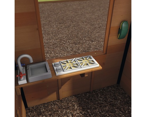 Cuisine de jeu avec évier et cuisinière pour enfants