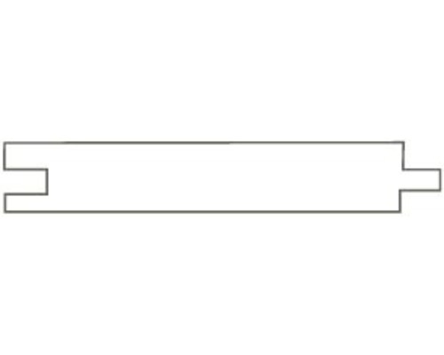 Aufsicht auf ein Rechteckrohrprofil