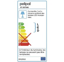 Étiquette énergétique avec indication LED