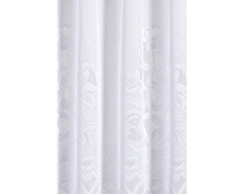 Châle décoratif blanc à motif floral