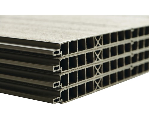 Mehrfachansicht von Hohlkammerplatten aus Kunststoff