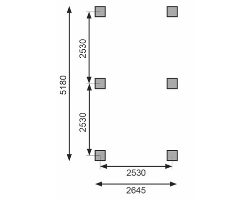 Plan avec dimensions pour un abri de jardin