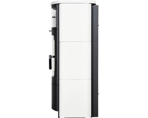 Poêle avec fenêtre et porte donnant sur la chambre de combustion