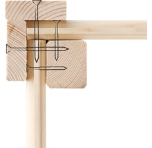 Cadre en bois avec vis