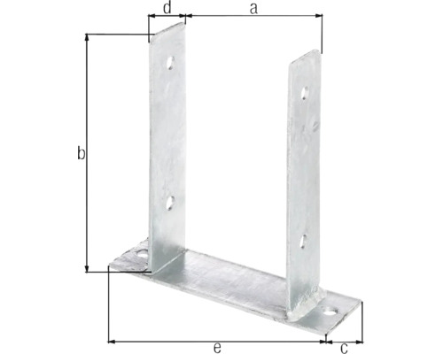 Support de poteau avec dimensions