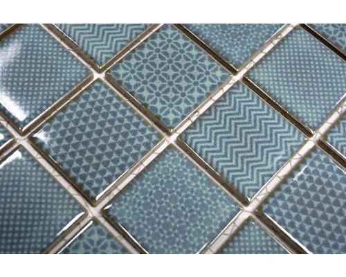 Mosaikfliese mit verschiedenen Mustern