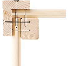 Illustration d''assemblages de bois avec des vis