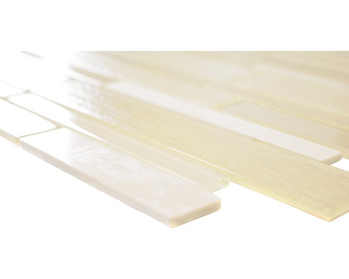 Mosaïque en verre et pierre naturelle