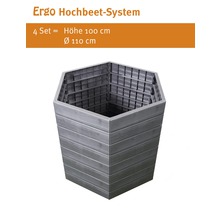 Ergo Hochbeet System, Höhe 100 cm, Durchmesser 110 cm