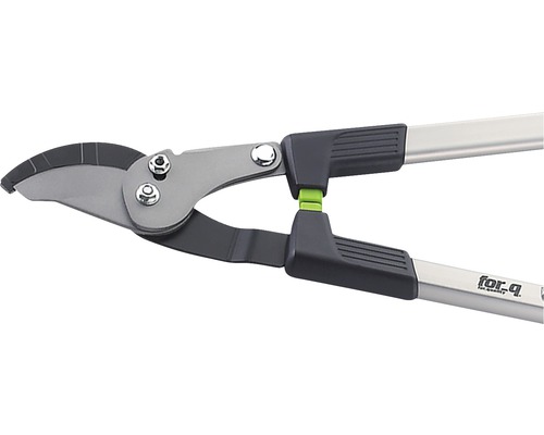 Astschere mit langem Griff und for_q Logo