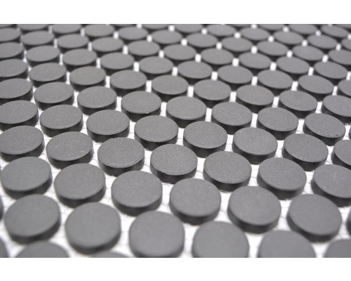 Mosaikfliesen aus Keramik, rund, Nahaufnahme