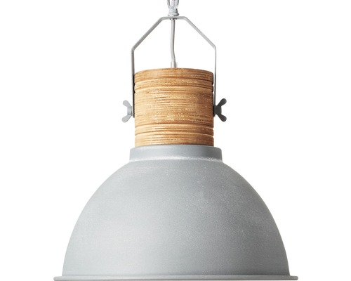 Suspension avec éléments en bois et en métal