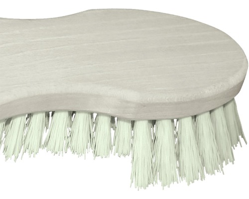 Brosse avec manche en bois et poils