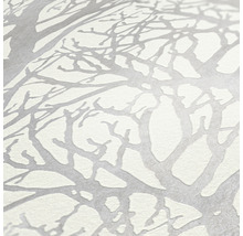 Papier peint intissé 30094-1 Attractive 2 forêt blanc argent