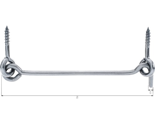 Crochet de porte avec vis