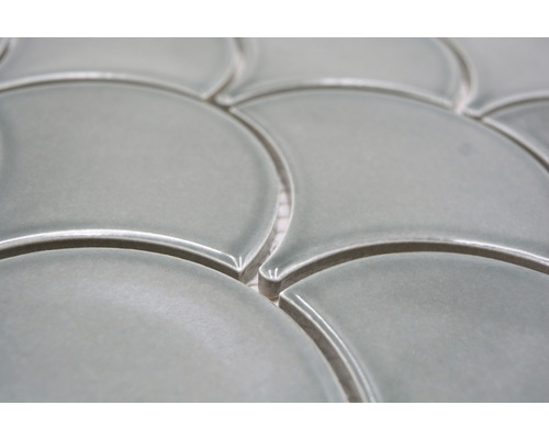 Gros plan de carreaux en forme d''éventail