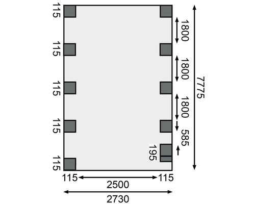 Plan avec dimensions