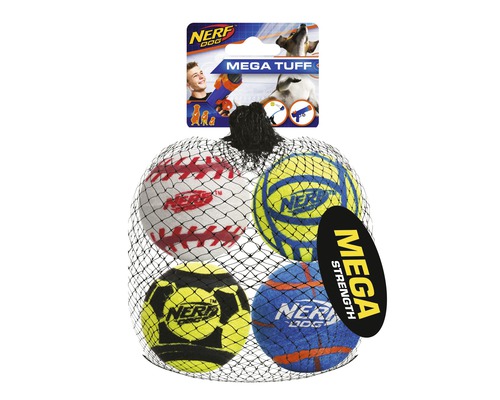 Nerf Dog Spielbälle im Netz, sortiert