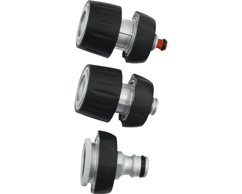 Drei Gartenkupplungen für die Gartenbewässerung