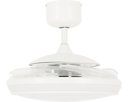 Ventilateur de plafond blanc avec pales