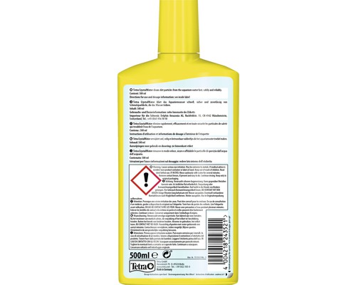 Tetra CrystalWater, flacon de 500 ml pour clarifier l''eau d''aquarium