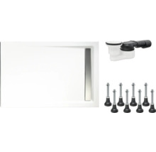 Kit complet receveur de douche SCHULTE Extra-flach 120 x 90 x 2.5 cm blanc alpin lisse D202912 04 04-thumb-1