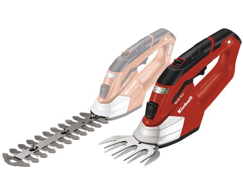 Cisaille à gazon/sculpte-haie sans fil Einhell GE-CG 12 Li avec tige télescopique Cisailles à gazon et à arbustes sans fil Einhell avec deux lames