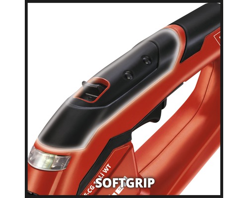 Vue détaillée d''un taille-haie avec poignée souple