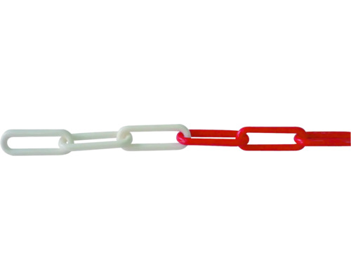Kunststoffkette Pösamo Ø 6 mm, 30 m rot/weiss, im Beutel Kunststoffkette Pösamo Ø 6 mm, 30 m rot/weiss, im Beutel
