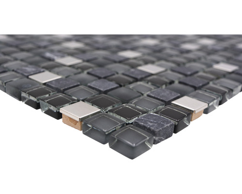 Mosaïque en verre et en pierre