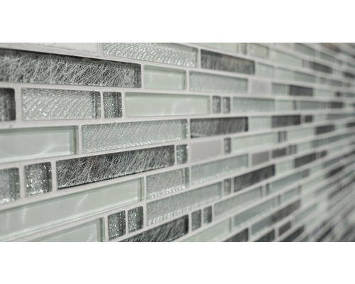 Carreau de mosaïque avec effet verre et métal