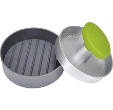 Hamburgerpresse mit gerillter Oberfläche und Griff