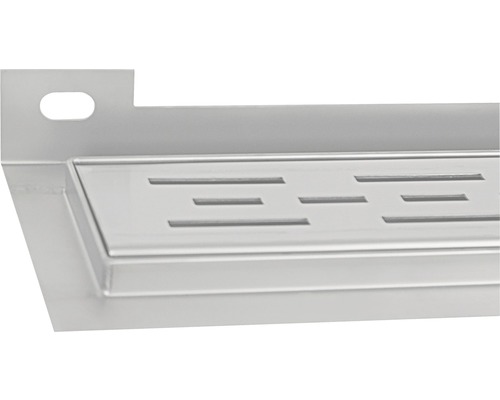 Edelstahl Duschrinne mit Schlitzdesign