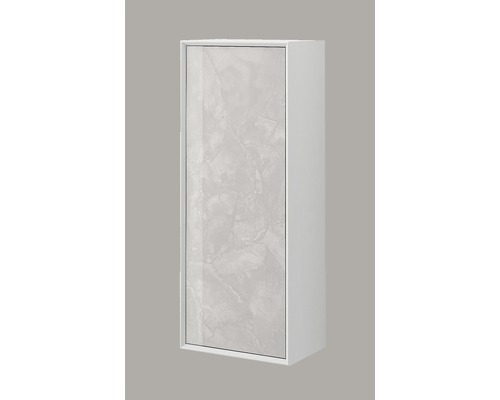 Armoire suspendue avec aspect marbré pour la salle de bains