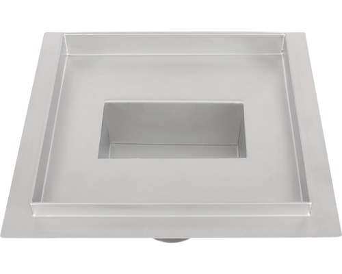 Caniveau de douche en acier inoxydable avec design carré