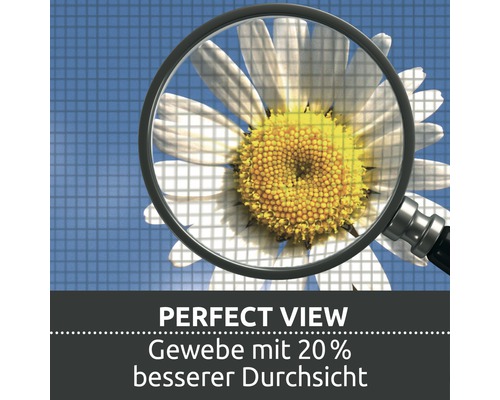 Darstellung eines Gewebes mit verbesserter Durchsicht durch eine Lupe