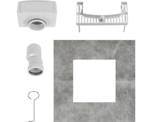 Set de pièces de fixation pour caniveaux de douche