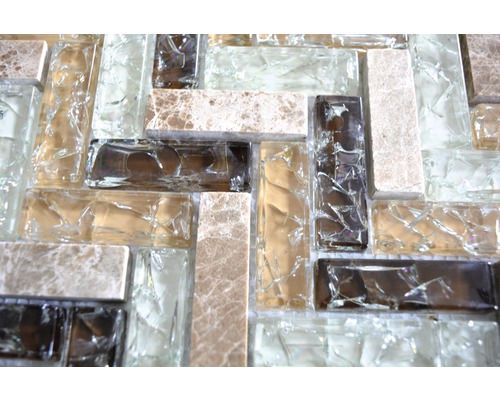 Carreaux de mosaïque en verre et en pierre