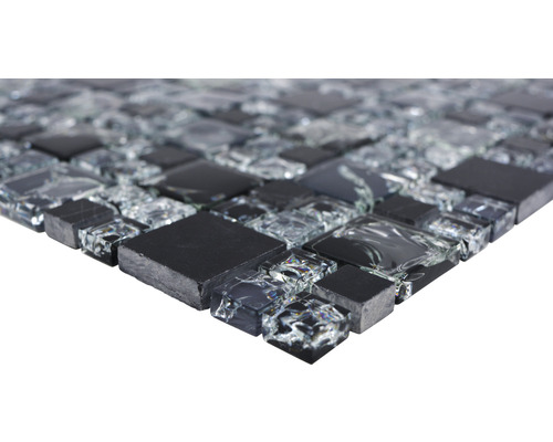 Mosaikfliese aus Glas und Stein