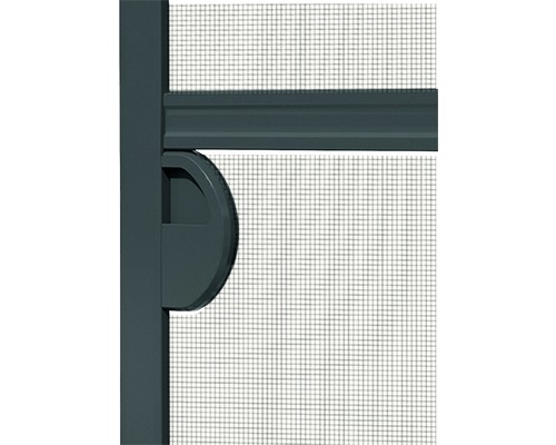 Vue détaillée d''un store enrouleur de protection contre les insectes