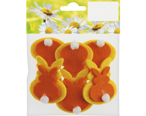 Filzanhänger in Hasenform zum Basteln und Dekorieren für Ostern, im Set verpackt
