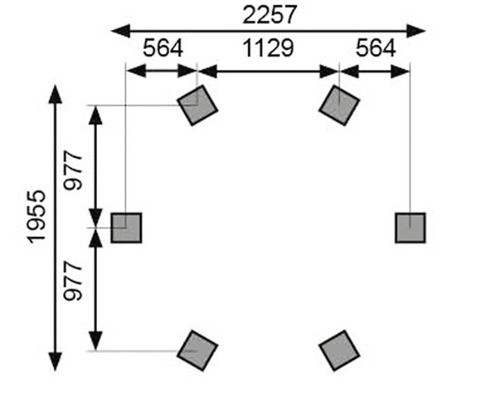Diagramme avec dimensions