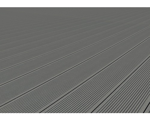 Détail de lames de terrasse grises