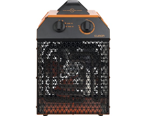 Radiateur soufflant électrique avec grille de protection