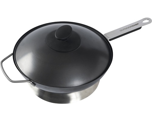 Wok avec couvercle en verre de Outdoorchef
