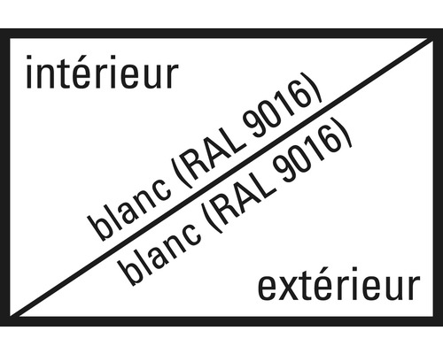 Fenêtre en plastique à 2 vantaux ESG ARON Basic blanc 1200x1700 mm (1/2-1/2)