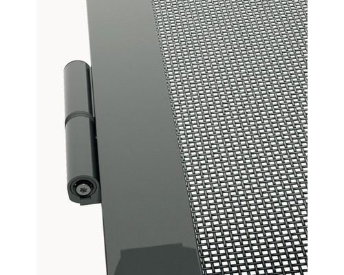 Gros plan d''une clôture métallique avec grillage et charnière