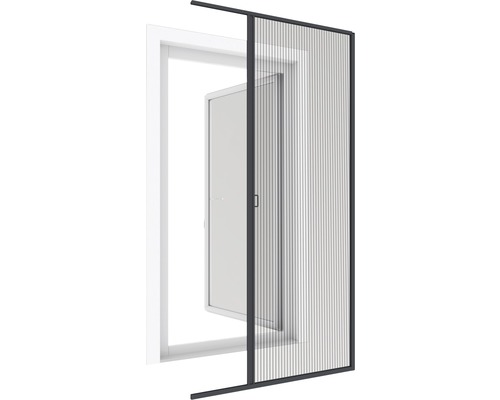 Moustiquaire de porte avec cadre devant une porte ouverte