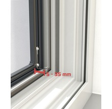 Cadre moustiquaire pour fenêtre EXPERT anthracite 100x120 cm-thumb-7