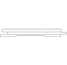 U-Profil Fichte "A" Maritime U sägerau weiss 14x146x2650 mm-thumb-3 U-Profil Fichte "A" Maritime U sägerau weiss 14x146x2650 mm-thumb-3